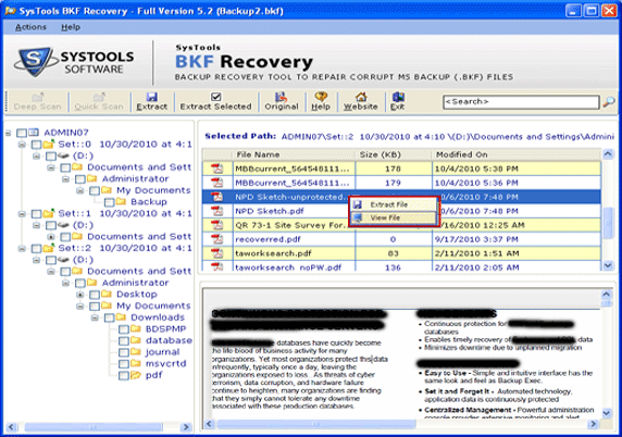 How to Restore Database from NTBackup 6.0